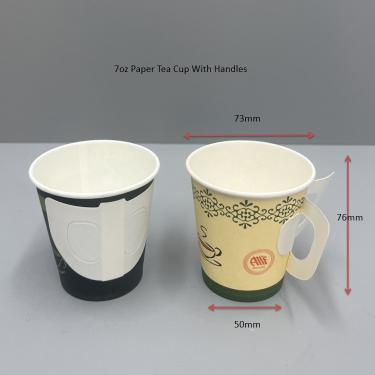 7oz paper tea cup with handles 7oz paper tea cup with handles